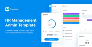 MoveUp - HR Management Admin Template for Adobe XD