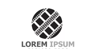 Movie Filmstrip Logo Template V7