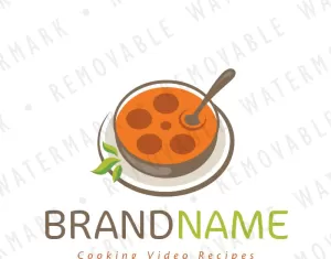 Movie Soup Cooking Logo Template
