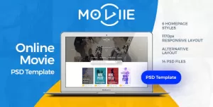 MOVIIE - Online Movie PSD Template