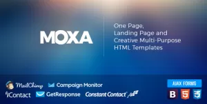 Moxa  Multi-purpose HTML Template and Landing Pages