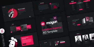 Moyuri  Freelancer and Creative Agency Adobe XD Template