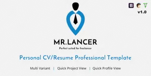 Mr.Lancer - Personal CV/Resume template
