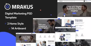 Mrakus – Digital Marketing PSD Template