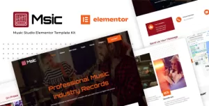 Msic - Music Studio Elementor Template Kit