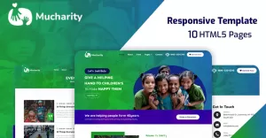 Mucharity - Nonprofit Fundraising/Ngo and Charity HTML5 Website Template