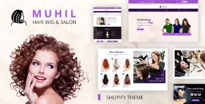 Muhil  Hair Salon, Extension & Hairdresser Shopify Theme