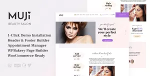 Muji  Beauty Shop & Spa Salon WordPress Theme