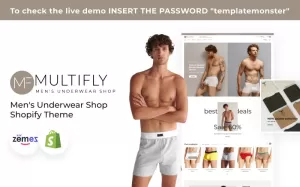 Multifly Mens Underwear Shop Shopify Theme - TemplateMonster