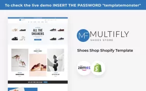 Multifly Theme Brand Shoes Shopify Template - TemplateMonster