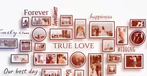 Multiframe Romantic Wedding Memories Slideshow Premiere Pro Template