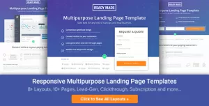Multipurpose Landing Page Template - ReadyMade