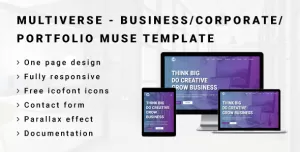 MULTIVERSE - Multipurpose Business/Corporate/Portfolio Muse Template
