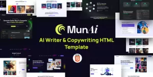 MunAi  AI Writer & Copywriting HTML Template