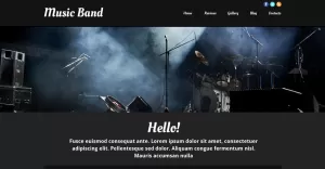 Music Band Responsive Website Template - TemplateMonster