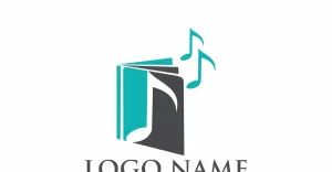 Music Book Logo Template