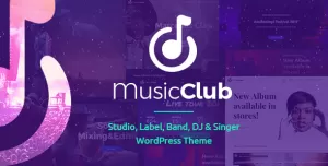 Music Club - Band & DJ WordPress Theme
