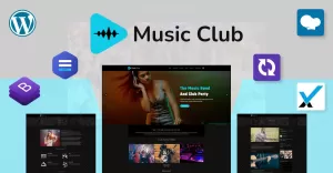 Music Club - Band  Party WordPress Theme - TemplateMonster