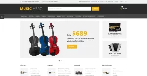 Music Hero - Fancy Music Instruments Online Shop OpenCart Template