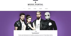Music Portal Responsive Website Template - TemplateMonster