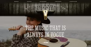 Music Website Template
