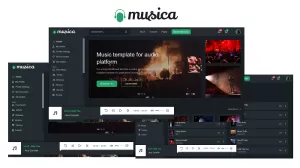 Musica – Music streaming & Record HTML5 Website Template
