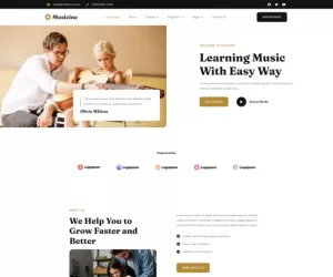 Musicine - Music School Elementor Template Kit