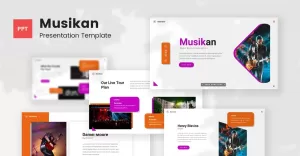 Musikan — Music Band Powerpoint Template - TemplateMonster