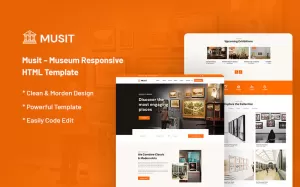 Musit – Museum Responsive Website Template - TemplateMonster