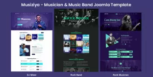 Musiziya - Musician and Music Band Joomla 3 & 4 Template