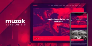 Muzak - Music WordPress theme