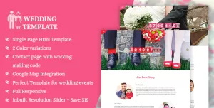 My Wedding - Invitation HTML Template