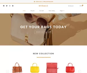 Mybags - Modern Commerce Elementor Template Kit