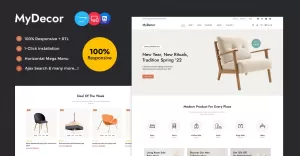 MyDecor - Crafts, Interior Design, and Furniture The Opencart Multipurpose Theme