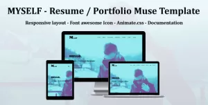MYSELF - Resume or portfolio Muse Template