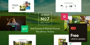 N7  Golf Club & Course Sports & Events WordPress Theme