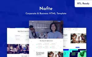 Nafte – Corporate Business Website Template - TemplateMonster