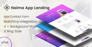 Naima - App Landing Page