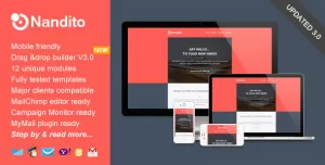 Nandito, Flat Responsive Email Template