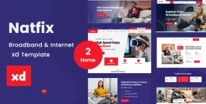 Natfix - Broadband & Internet xd Template