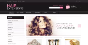 Natural Hair Extensions Magento Theme - TemplateMonster