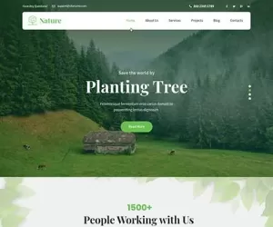 Reliable Nature WordPress Theme 4 loving green websites