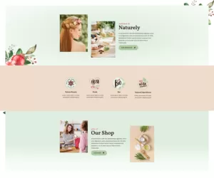 Naturely - Natural Cosmetics & Beauty Template Kit