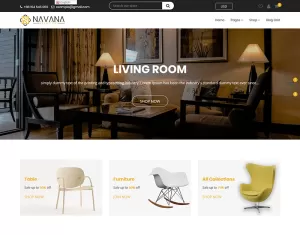 Navana Furniture - Interior Shopify Theme - TemplateMonster