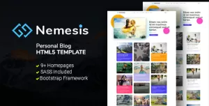 Nemesis  Blog HTML5 Template
