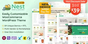 Nest - Grocery Store WooCommerce WordPress Theme
