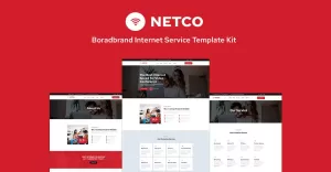 Netco - Boradband Internet Service Elementor Template Kit