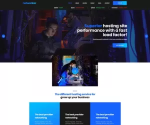 Networker - Business Services & Hosting Services Elementor Template Kit