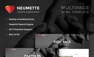 Neumette - Charity Organization HTML5 Website Template