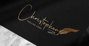 New Modern Handwritten Signature Or Photography Christopher logo Design-Brand Identity